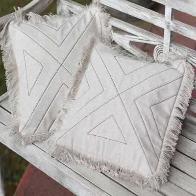  Triangle Square Cotton Pillow Cover