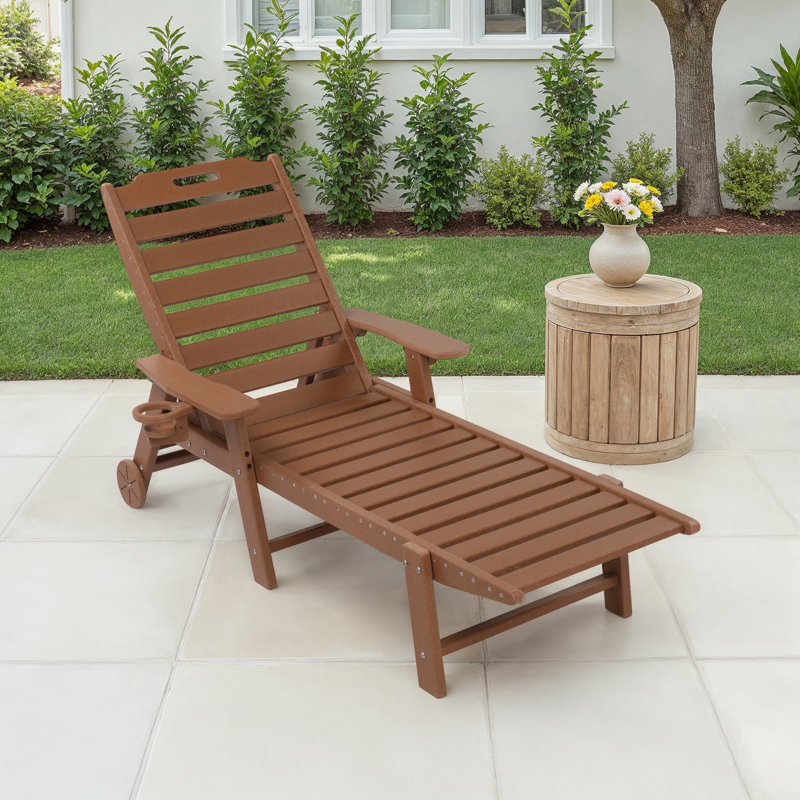 Outdoor Chaise Lounge, Teak