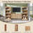 Aahaan Modern Bathroom Cabinet with Storage, 34" Tall Fluted Arched Wooden Bathroom Storage Cabinet w/Adjustable Shelves-1327468986-1340518501