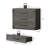 3-Drawer Industrial Wood Nightstand with Metal Handles-1696036352