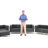 Hercules Mid-Back Mesh Ergonomic Office Chair with Adjustable Arms