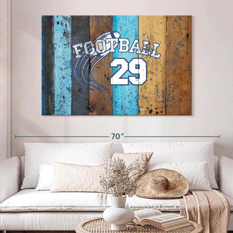 Sireci Football Logo Surface, 34" H x 51" W