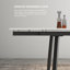 Ensemble de table et de salle à manger extensible en pierre frittée blanche-2142140541-2142140417