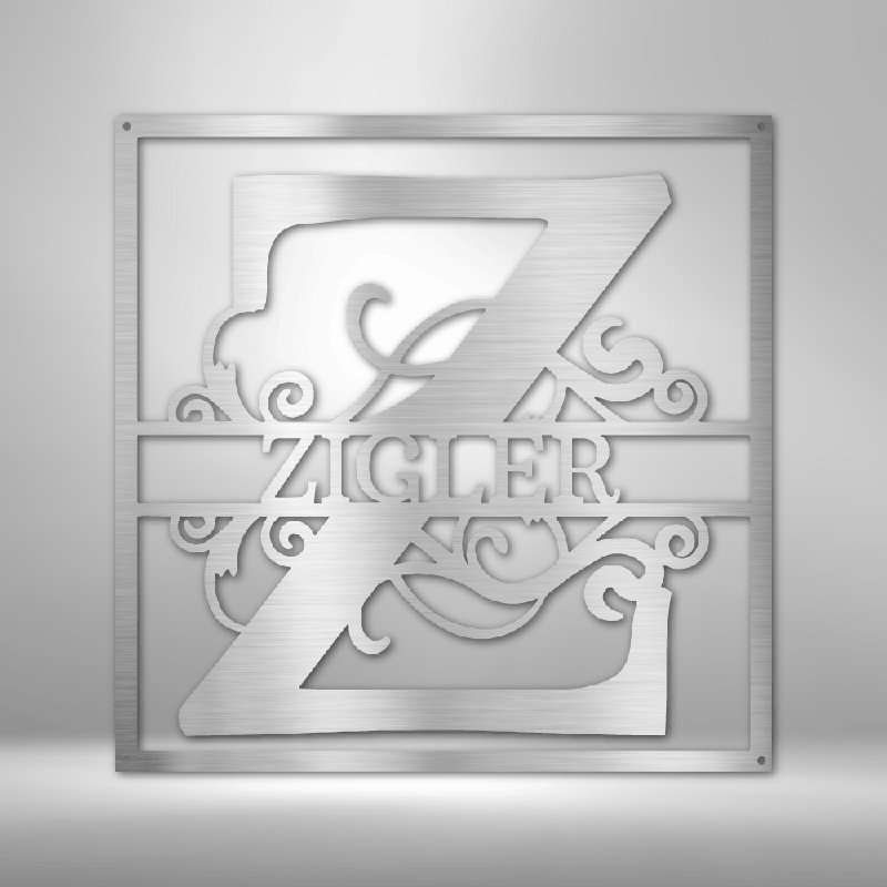 Décoration murale en acier personnalisée, H 14,25 po x l 14,5 po x P 0,5 po, Oui, Argent argent