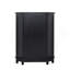 Black Bathroom Cabinet Triangle Corner Storage Cabinet With Adjustable Shelf Modern Style MDF Board-1460259566