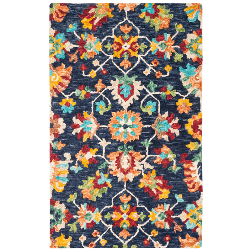 Porterfield Hand Tufted Wool Oriental Rug, Rectangle 4' x 6'