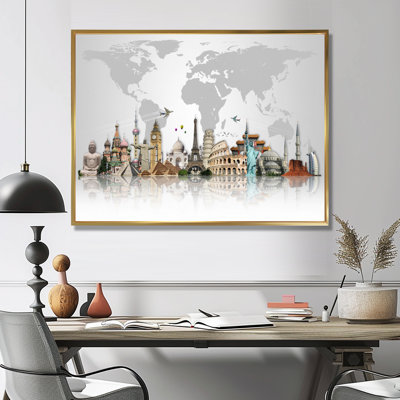 « Famous Monuments Across World », reproduction d'art graphique