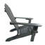 Chaise confortable en bois gris pliable et confortable - Matériau en bois franc massif, pour le patio, la véranda, la terrasse, le jardin et la piscine