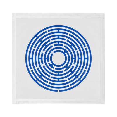 Serviettes en satin de coton Constellations Maze