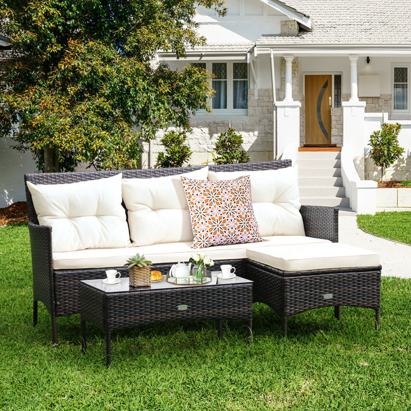 4 - Person Patio Conversation Set with Cushions