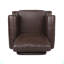 CLUB CHAIR, chaise en similicuir