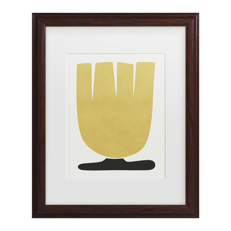 Amini 54, art encadré de fleurs de tulipe jaune, H 13,75 po x l 16,75 po