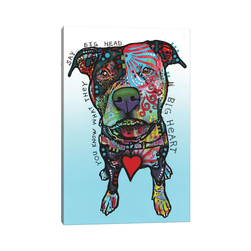 «Big Heart» par Dean Russo, reproduction d'art sur toile tendue Gradphic, H 40 po x l 26 po x P 1,5 po