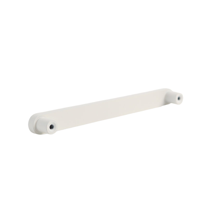 ROUS Hardware Mid-Century Modern Cabinet Handle 1-Count, 4'', Snow (White)