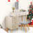 Dragana Classic 2-Drawers Vanity Table with Mirror and Stool, Countryside Makeup Dressing Table