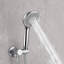 Système de douche à pluie à pression équilibrée mural moderne 10 po avec douchette pivotante et douche à main-129110279