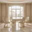 Ensemble de salle à manger Valencia Modern Glam-406272051