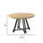 Thandie Round Metal Base Dining Table