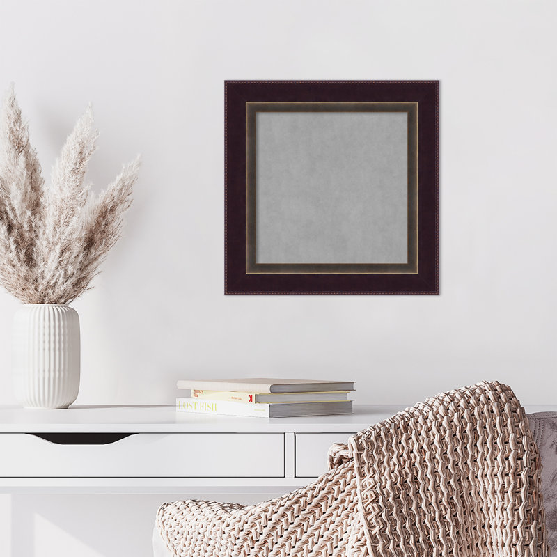 Magnetic Wall Mounted Bulletin Board, 16" H x 16" W