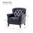 Nariana Traditional Genuine Leather Chair with Solid Wood Legs-1757861946