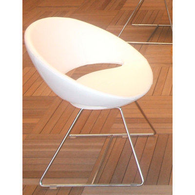 Pan Leather Seat Waiting Room Chair with Metal Frame