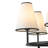6 - Light Classical / Traditional Wagon Wheel Chandelier With Fabric Shaded