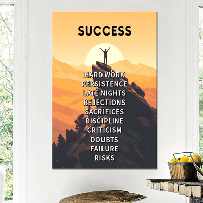 «Inspiring Wall Art Office Decor Inspirational Entrepre Quotes Canvas Canvas»
