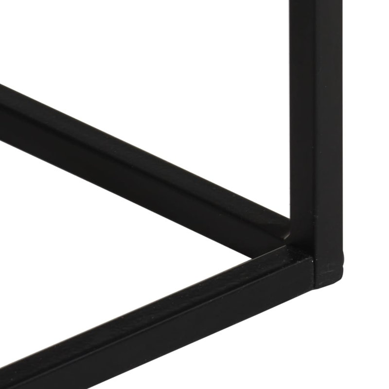 110cm Solid Wood Top Console Table
