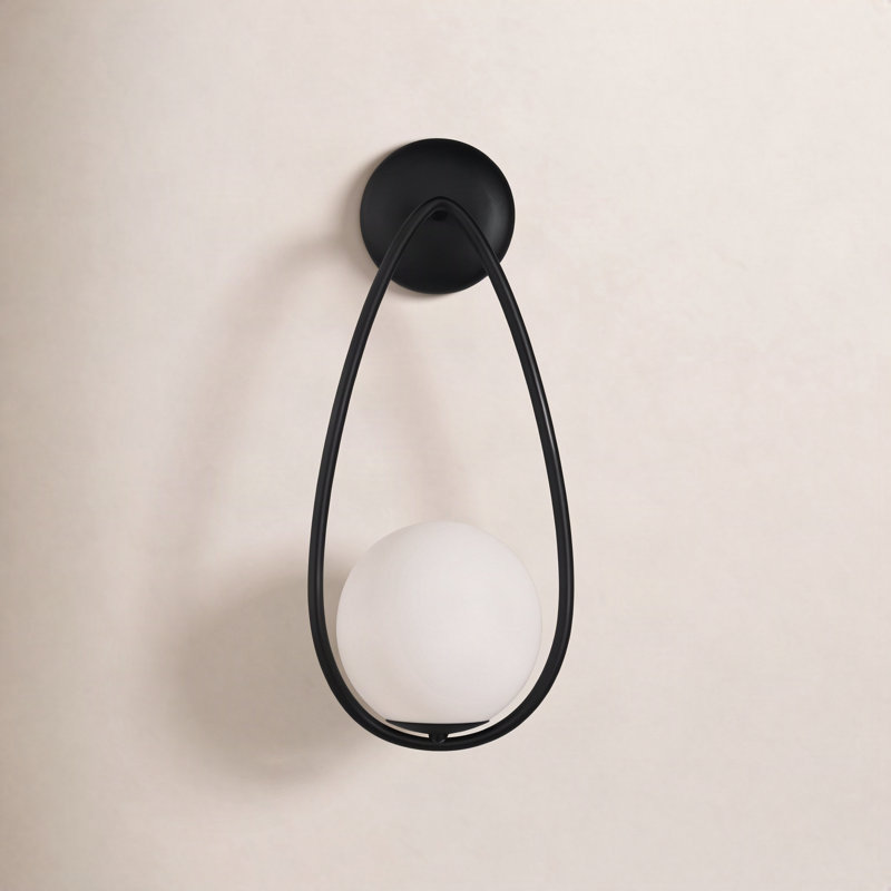 Akara Dimmable Bath Sconce, Midnight Black