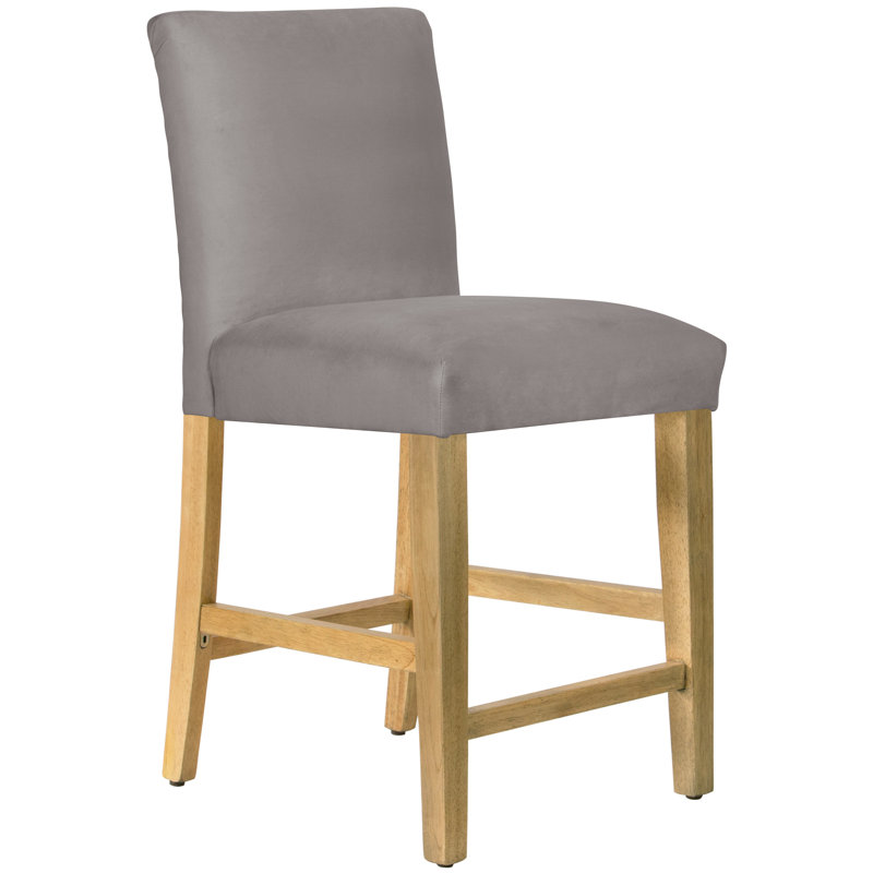Tabouret de bar et de comptoir Hadrien, Tabouret de comptoir (siège d'une hauteur de 26 p, Bois naturel