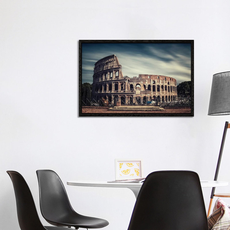 Colosseum by Manjik Pictures - Gallery-Wrapped Canvas Giclée on Canvas, 101.6 cm H x 66.04 cm W, Black Framed