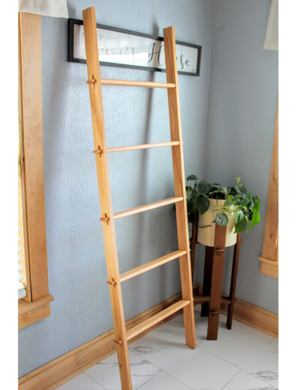 Solid Oak Blanket Ladder