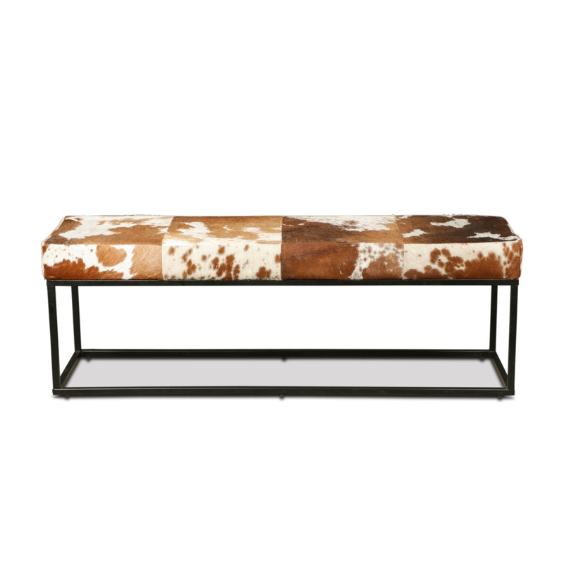 Genuine Leather Upholstered Bench