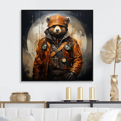 Steampunk Bear Fashion II - Bear 2 Wall Art