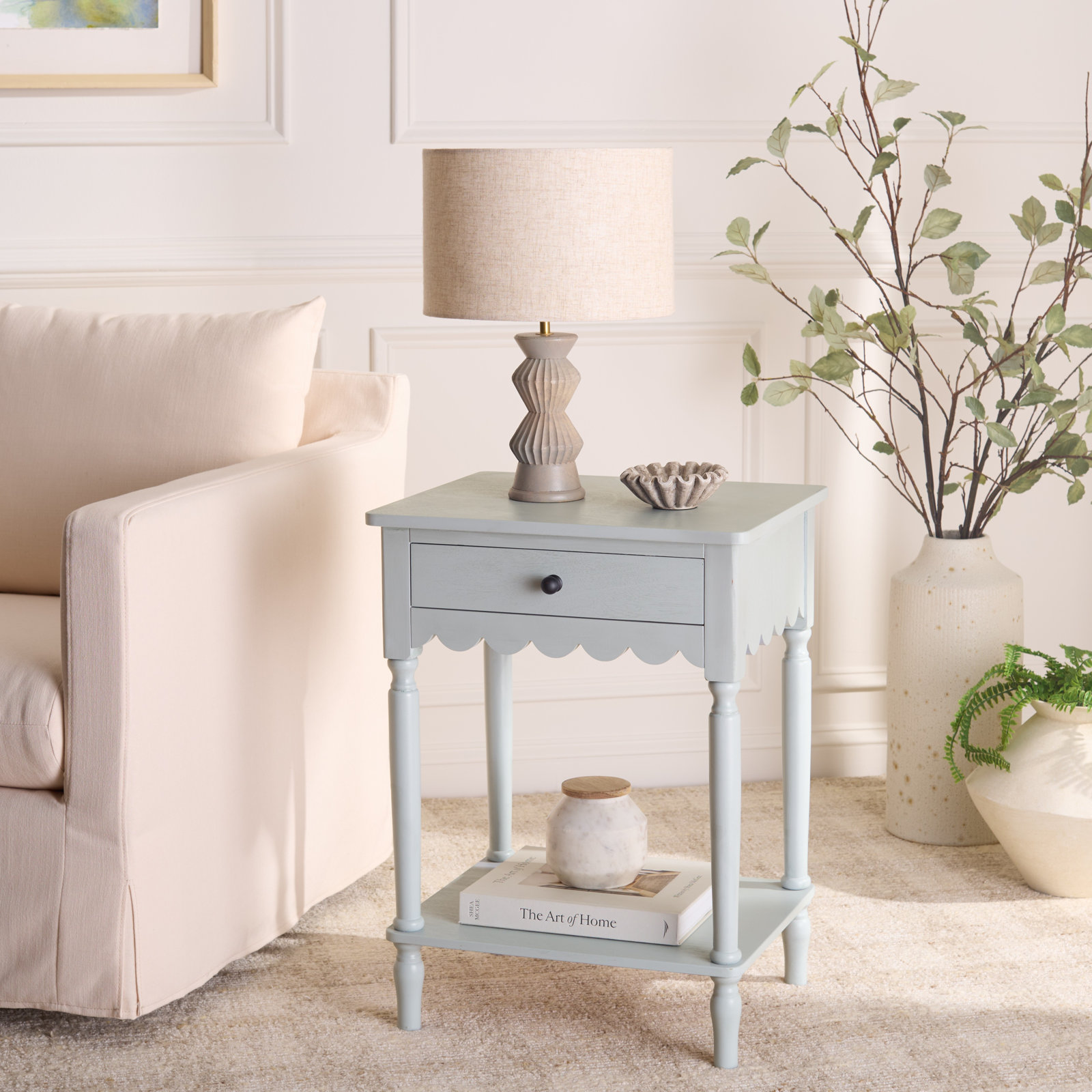 Branden 19" End Table, Winter Sky