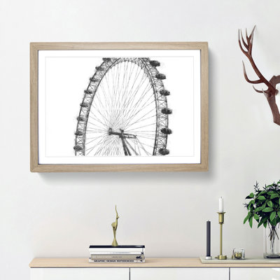 The London Eye London - Picture Frame Painting Print on MDF