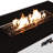 50,000 43" Rectangular Fire Pit With Smoked Glass - Stainless Steel White Outdoor Leisure Spot Hidden Propane Tank Compartment Metal Frame & 50000 Year-Round Ambiance Space