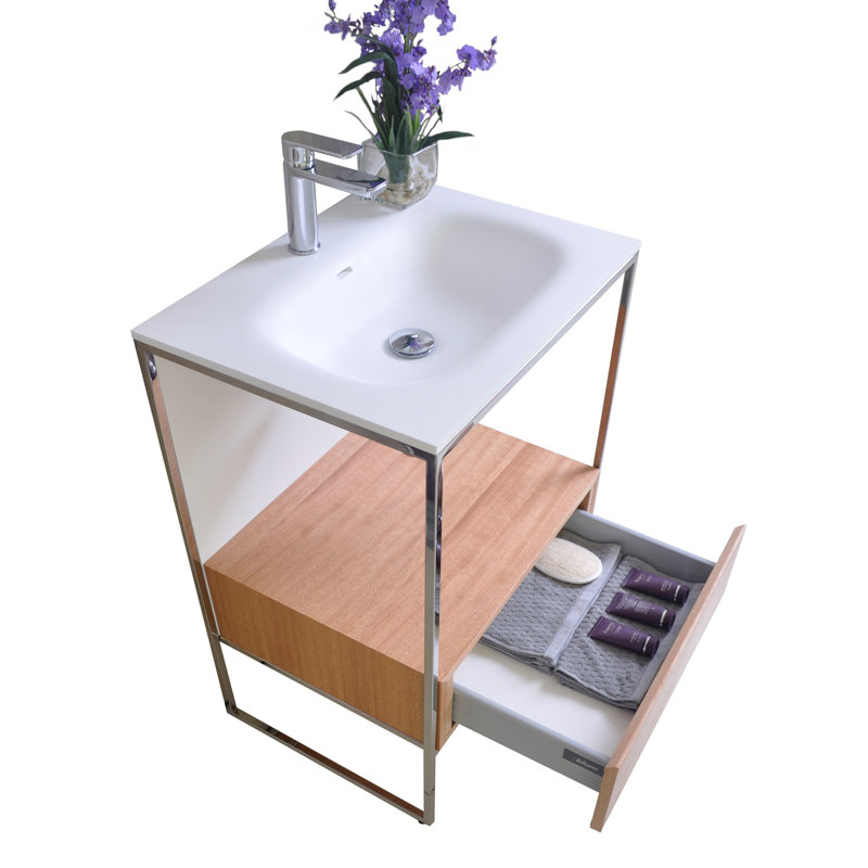 Ensemble de meuble-lavabo simple mural 24 "avec miroir Tory