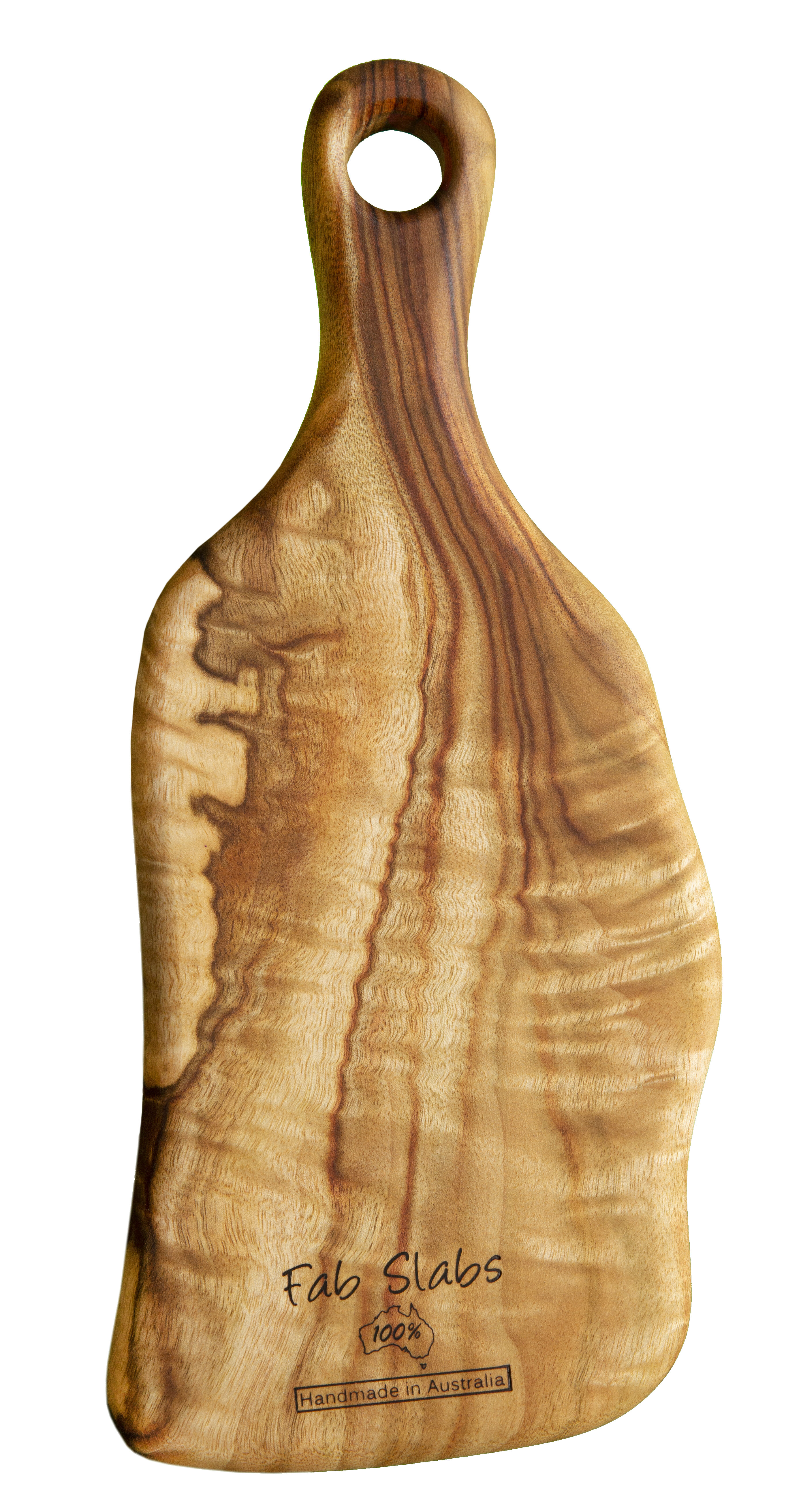 Fab Slabs Natural Wood Camphor Laurel Premium Anti-Bacterial Cutting Board (Small)