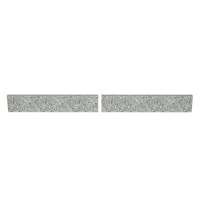 49 in. W Engineered Carrara Marble Backsplash (2pcs of 24.5in)