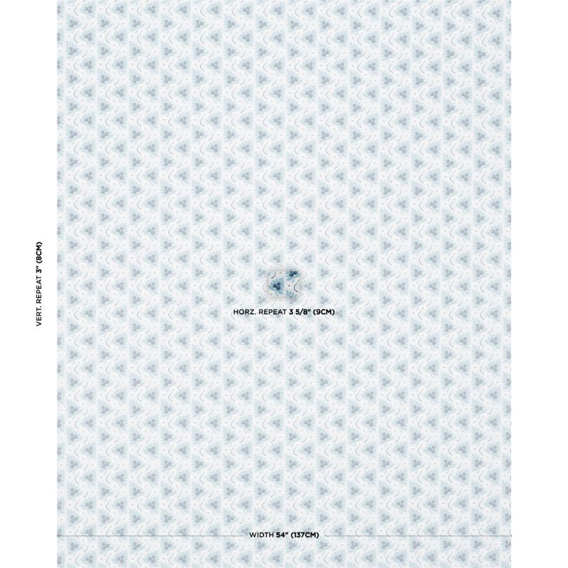 Custis Orchard Wallpaper, Blue