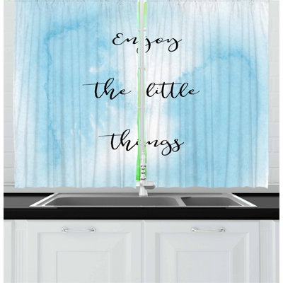 Ombre Tailored Kitchen Curtain