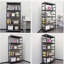 Étagères de rangement Étagère en métal robuste à 5 niveaux Étagères réglables et support de rangement Étagère de garage de cuisine H78 * W47.2 * P18-894446375-894446373