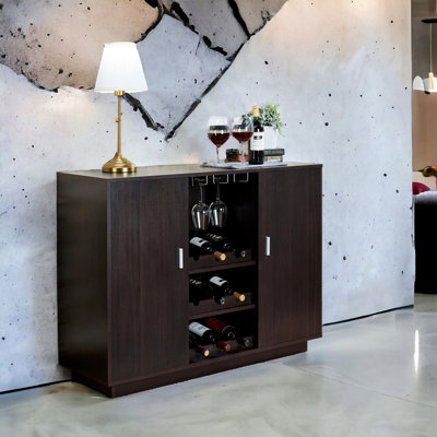 Armoire de rangement, armoire à vin, armoire d'appoint en bois, buffet pour la cuisine, armoire de rangement d'appoint pour l'intérieur
