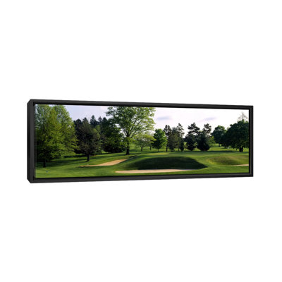 Pièges à sable sur un terrain de golf, baltimore country club, baltimore, maryland-reproduction sur toile tendue