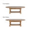 Table basse ovale de style américain rétro