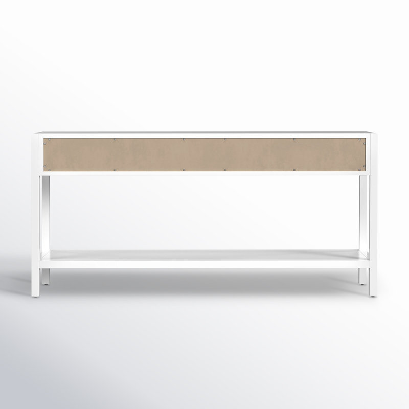 Lark 3 Drawer 65" Console Table, White