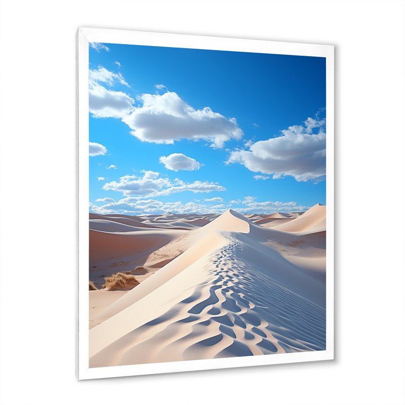 Coastal Wind Dunes II - impressions sur toile, paysage et nature, H 44 po x l 34 po, Cadre photo blanc