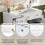 Meuble-lavabo de 36 po avec lavabo en céramique, tiroirs standard et double couche, portes à fermeture en douceur, tablettes réglables, armoire de rangement moderne pour petites et moyennes salles de bain-564162153