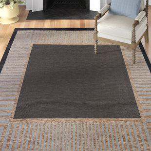 Black Outdoor Rugs You'll Love | Wayfair